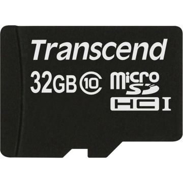 Transcend MicroSDHC karte 32GB + adapteris / Class 10