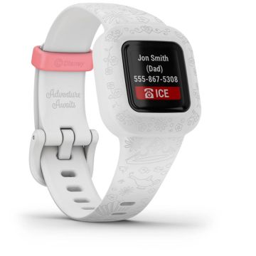 Garmin vivofit jr. 3 viedpulkstenis bērniem, 1 gads akumulators, Disney Princeses dizains