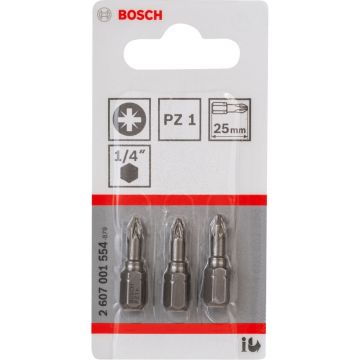 Bosch 3 gab. PZ Skrūvgrieža uzgalis PH1 XH1 25mm