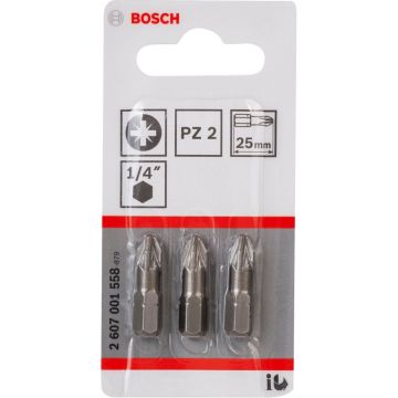 Bosch 3 gab. PZ Skrūvgrieža uzgalis PH2 XH 25mm