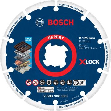 Bosch X-LOCK slīdošais griešanas disks 125x22,23mm