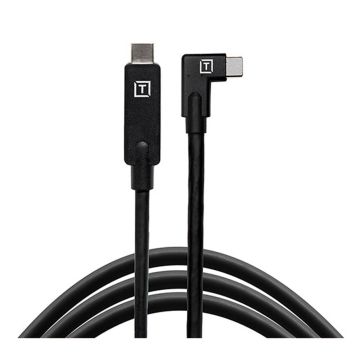 Tether Tools TetherPro USB-C uz USB-C taisnā leņķa melns