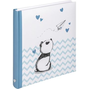 Walther Baby Little Panda Bērnu foto albums, 50 baltas lpp., 28x30,5 cm, zils, UK281L