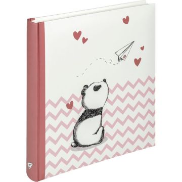 Walther Baby Little Panda Bērnu foto albums, 50 baltas lpp., 28x30,5 cm, rozā, UK281R