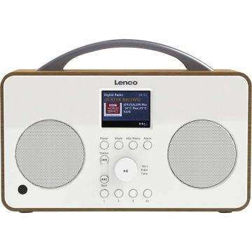 Lenco PIR-645 Radio, DAB+/FM/Interneta radio, AC, balts