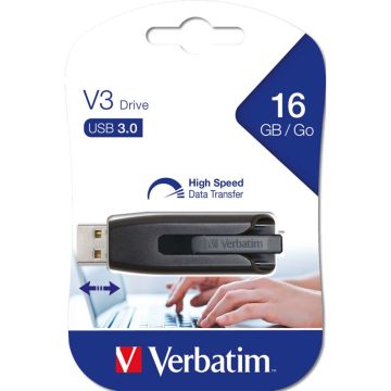 Verbatim Store n Go V3 USB 3.0 / pelēks 16GB