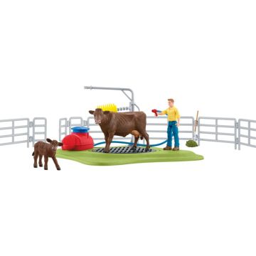 Schleich Farm World 42529 Laimīgā govs mazgāšana