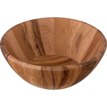 Zassenhaus apaļa koka bļoda salātiem un augļiem, akācijas koks, 20 cm