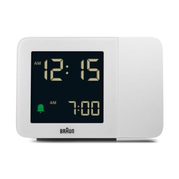 Braun BC 015 W-DCF balts modinātājpulkstenis ar radio