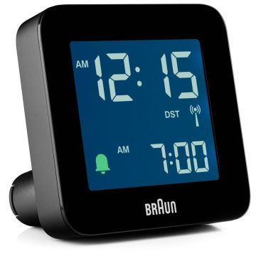 Braun BC 09 B-DCF melns modinātājpulkstenis ar radio