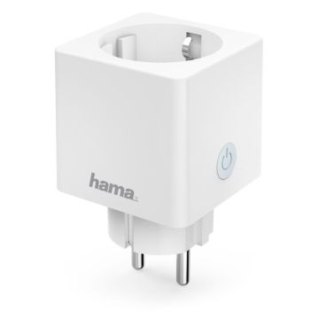 Hama WiFi kontaktligzda, maza kvadrātveida, 3680W/16A, 3 gab.