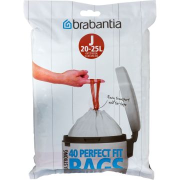 Brabantia PerfectFit atkritumu maisi, padomi J, 20-25L, 40 gab.