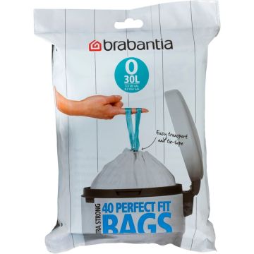 Brabantia PerfectFit atkritumu maisi, padomi O, 30L, 40 gab.