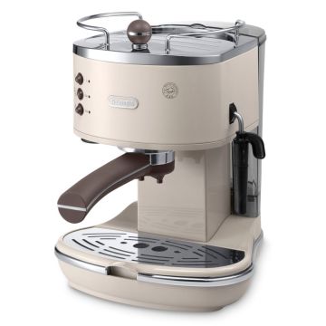 DeLonghi ECOV311.BG Icona Vintage espresso automāts, 15 bar, manuāla vadība, bēšs