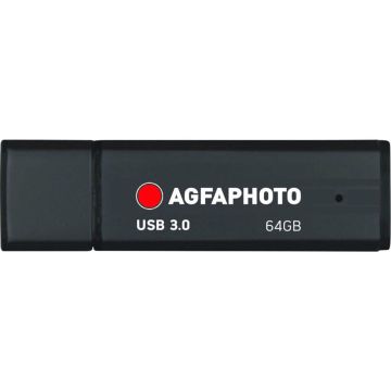 AgfaPhoto USB 3.2 Gen 1 Zibatmiņa 64GB Melna