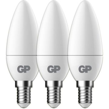 GP Lighting LED B35 Svece E14, 4,9W (40W) 470lm spuldzes 3 gab.