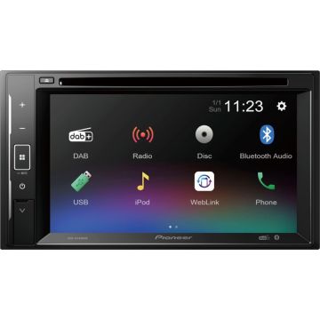 Pioneer AVH-A240DAB Auto Multivides Sistēma ar 6.2" Ekrānu, DAB+, Bluetooth un USB