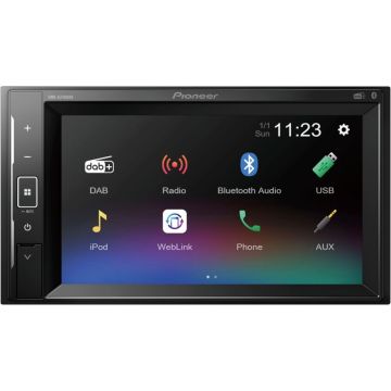 Pioneer DMH-A240DAB Auto Multivides Sistēma ar 6.2" Ekrānu, DAB+, Bluetooth un USB