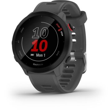 Garmin Forerunner 265 Viedpulkstenis, 1.3" AMOLED Ekrāns, 13 Dienu Baterija, GPS, SpO2, Melns / Pūdera Pelēks