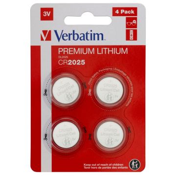 20x4 Verbatim CR 2025 Lithium battery 49532