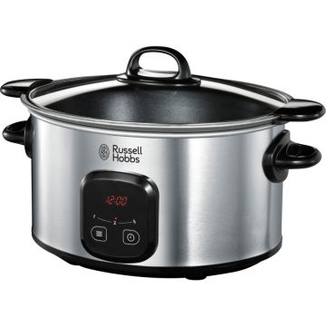 Russell Hobbs 22750-56 MaxiCook digitālais lēnvāres tvaicētājs ar 6 litru ietilpību, sudraba