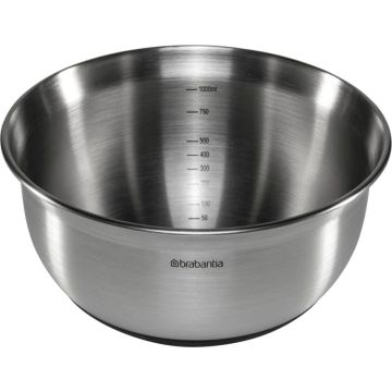 Brabantia matēti melna tērauda bļoda, 1L