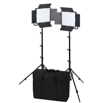 Nanlite 600CSA LED Dubultais Komplekts Studijas Apgaismojumam 5600K AC