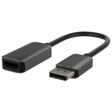 Belkin DisplayPort uz HDMI adapteris 4K HDR, Melns/Pelēks