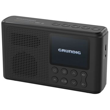 Grundig Music 6500 Radio, DAB+/FM, baterijas/AC, melns