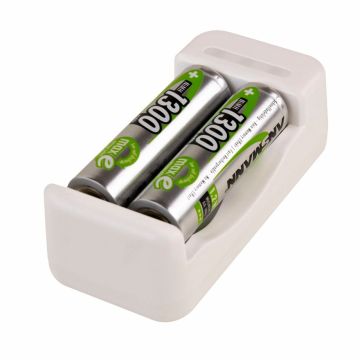 Ansmann Basic II Lādētājs ar 2 x AA 1300mAh Akumulatoriem