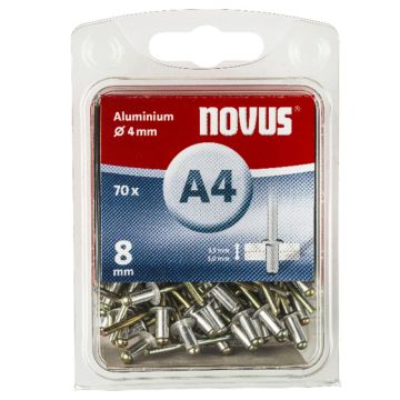 NOVUS kniedes A4 X 8 ALU 70 gab.