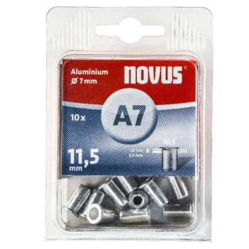 NOVUS kniedes M 5 X 11,5 ALU 10 gab.