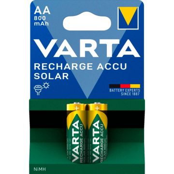 Varta AA NiMH 800 mAh saules bateriju akumulatori 2 gab.