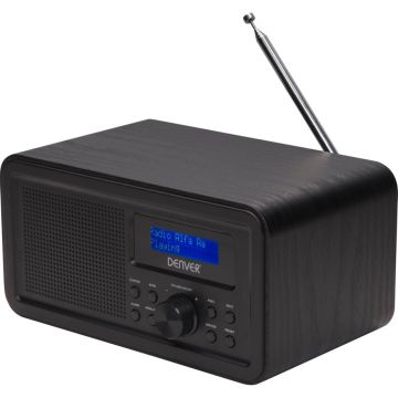 Denver DAB-30 Radio, DAB+/FM, baterijas/AC, melns