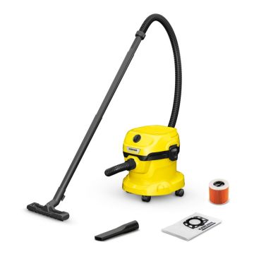 Kärcher WD 2 Plus V-12/4/18/C Elektriskais mitrās/sausās sūkšanas putekļu sūcējs 1000W