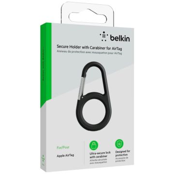 Belkin Secure Turētājs karabīne Apple AirTag, Melns