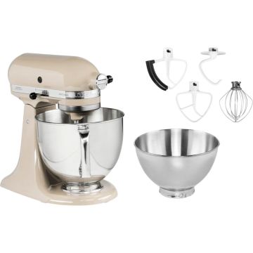 KitchenAid Artisan 5KSM175PSEAC virtuves kombains, 300W, 4,8 l bļoda, 10 uzgaļi, krēmkrāsa