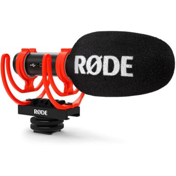 Rode VideoMic GO II Kompakts virziena Mikrofons 3.5mm TRS/USB-C Savienojums