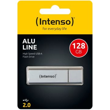 Intenso Alu Line silver 128GB USB zibatmiņas diskdziņš 2.0