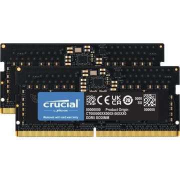 Crucial DDR5-4800 komplekts 16GB 2x8GB SODIMM CL40 (16Gbit)