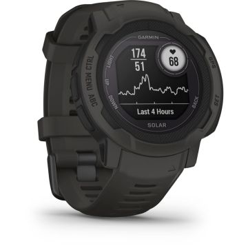 Garmin Instinct 2 izturīgais pulkstenis, 45mm, pelēks, ar saules uzlādi, 28+ dienu akumulators