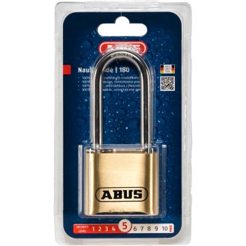 ABUS Kombinētā Piekaramā Slēdzene 180IB/50HB63 50mm ar Koda Atslēgu 5. Drošības Līmenis