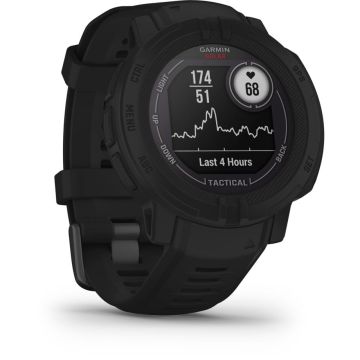 Garmin Instinct 2 taktiskais pulkstenis, 45mm, melns, ar saules uzlādi, 28+ dienu akumulators