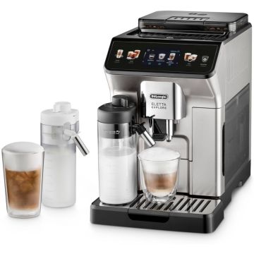 DeLonghi ECAM 450.55.S Eletta Explore espresso automāts ar auksto brūvēšanu, sudraba