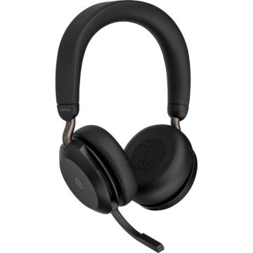 Jabra Evolve2 75 MS Bezvadu Bluetooth Austiņas ar Mikrofonu, Pāri Ausīm, USB-A, Melnas