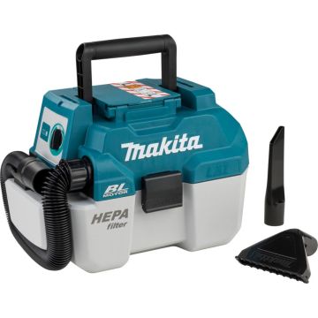 Makita DVC750LZX3 bezvadu putekļsūcējs ar lielu jaudu, zils