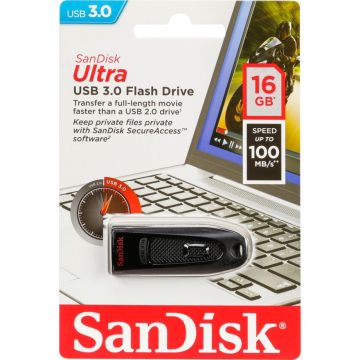 SanDisk Ultra USB 3.0 16GB līdz 100MB/s SDCZ48-016G-U46