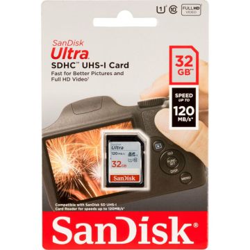 SanDisk Ultra SDHC UHS-I 32GB 120MB/s SDSDUN4-032G-GN6IN