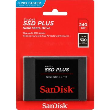 SanDisk SSD Plus 240GB lasīšanas ātrums 530 MB/s SDSSDA-240G-G26