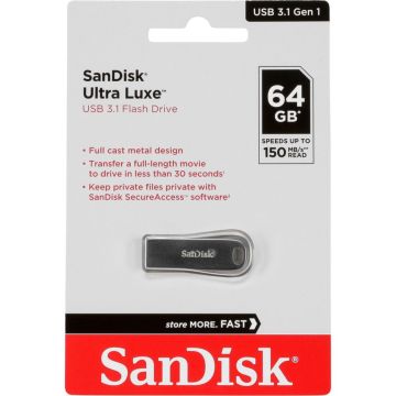 SanDisk Cruzer Ultra Luxe 64GB USB 3.1 150MB/s SDCZ74-064G-G46